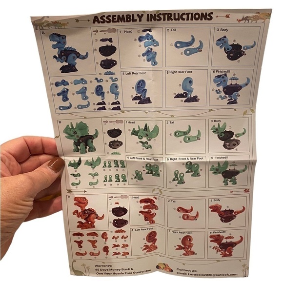 Dinosaur Toys Laradola DIY Take Apart Dinosaur Toys for Kids 3+ New sealed - Picture 3 of 10